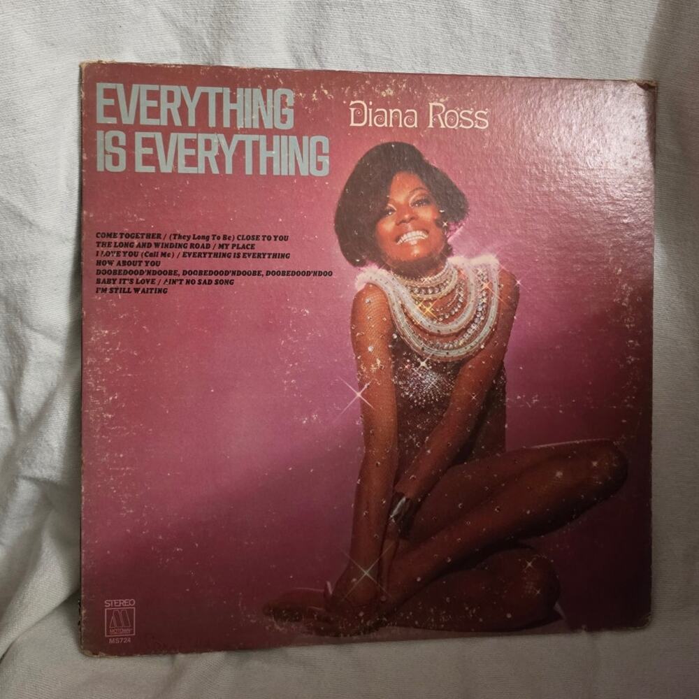 Diana Ross Everything Is Everything Vinyl Motown 1970 w/ Fan Club Inner